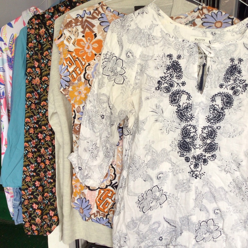 Women top bundle Anthropologie Nicole Miller Loft Western Cowgirl medium JCrew